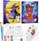 2 Pcs Paint and Sip Kit - 8×10 Pre Drawn Canvas (Halloween Girls)